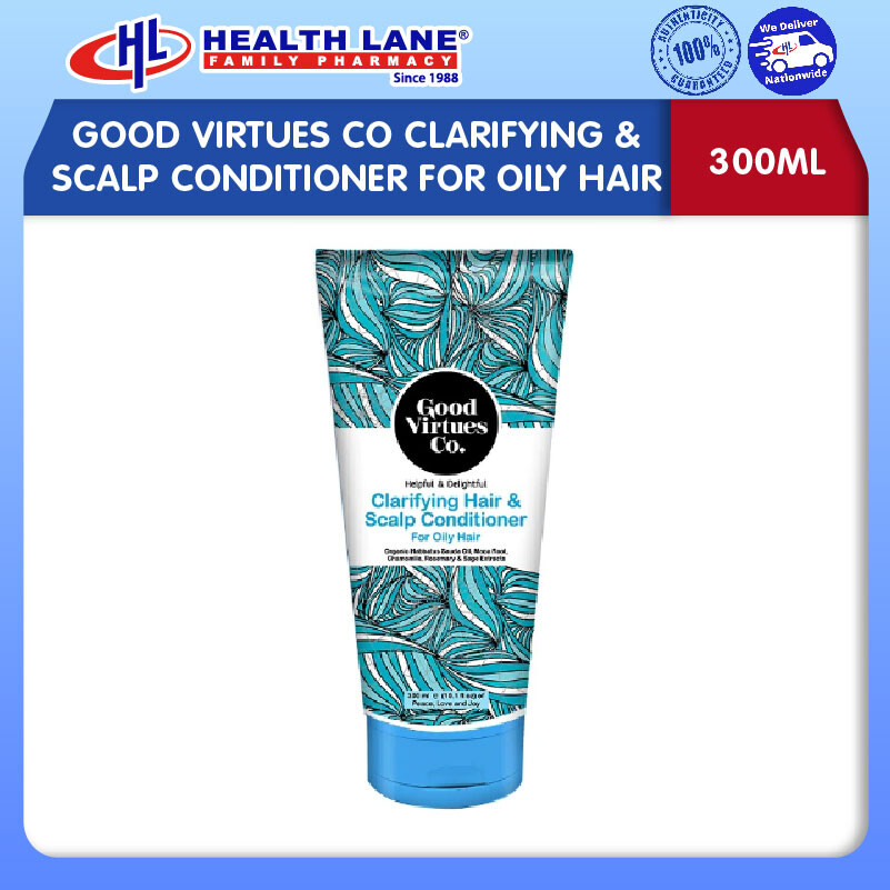 GOOD VIRTUES CO CLARIFYING & SCALP CONDITIONER FOR OILY HAIR (300ML)